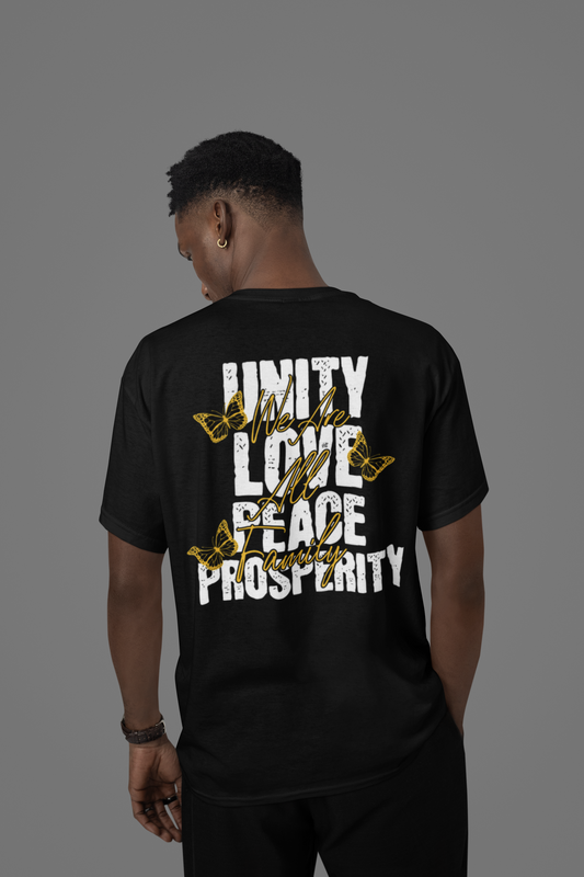 All Love Tee (Black/White/Gold)