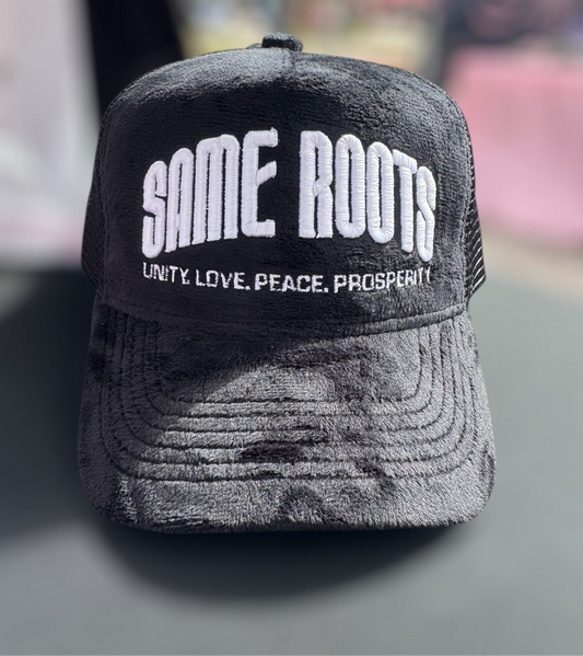 The Motto Trucker Hat (Black Velvet)