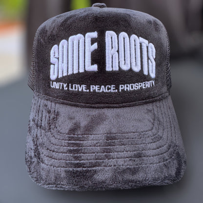 The Motto Trucker Hat (Black Velvet)