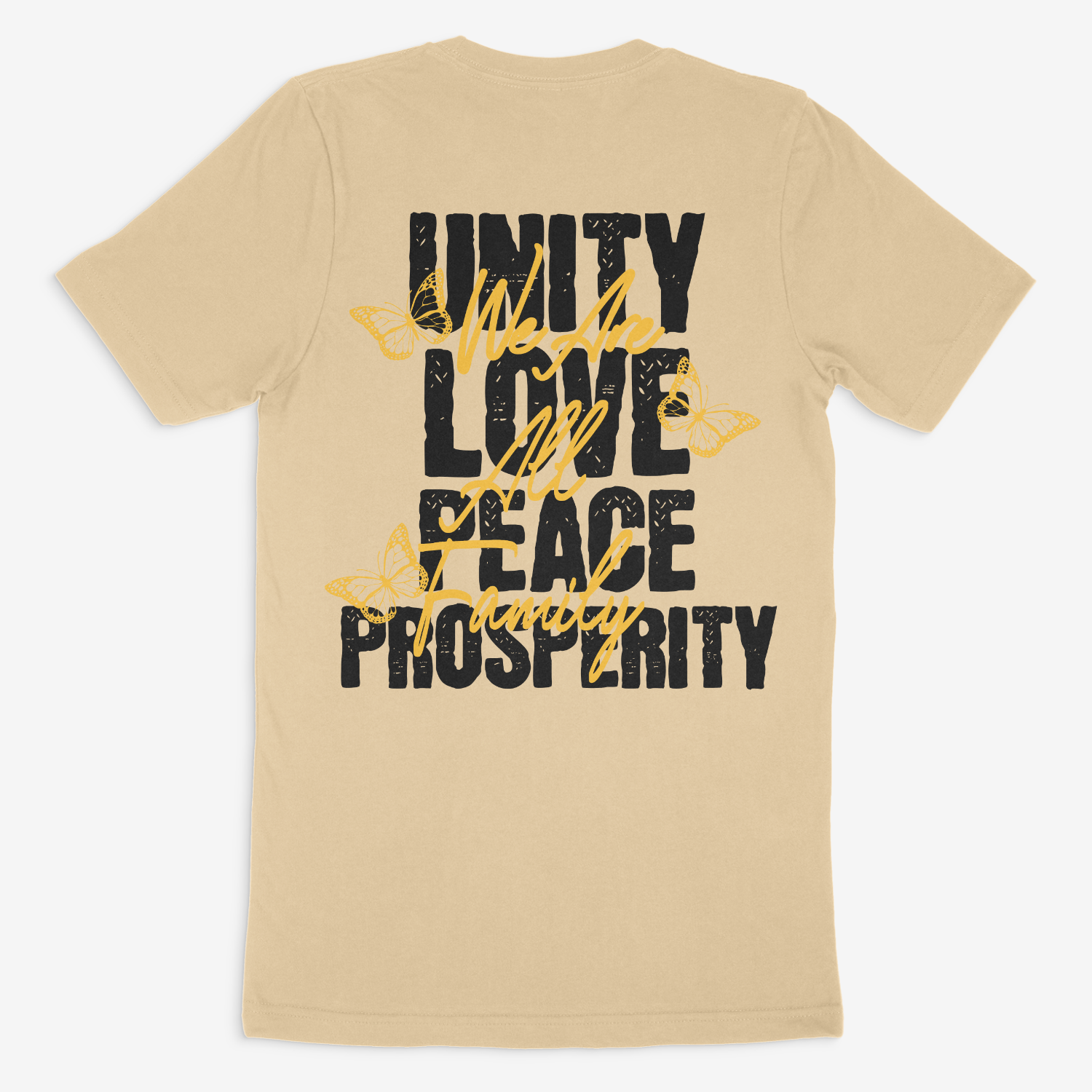 All Love Tee (Sand/Black/Gold)